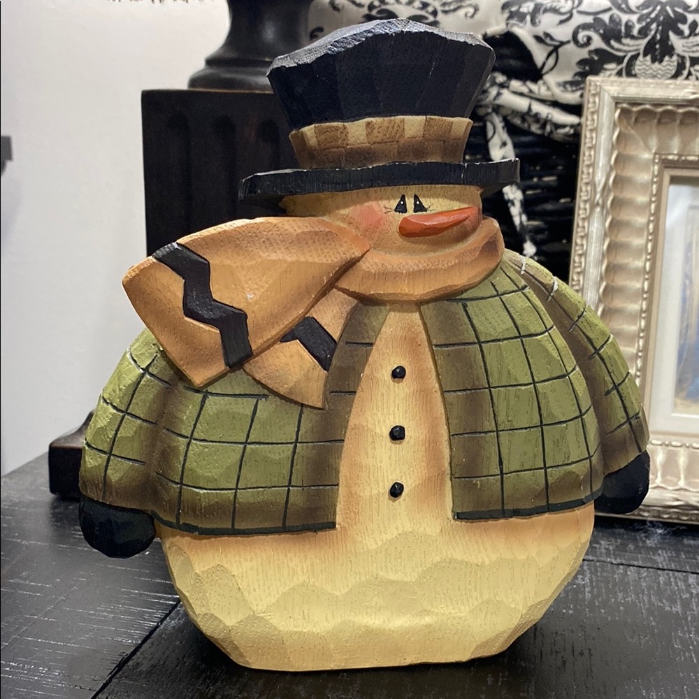 Crazy Mountain Resin Snowman Figurine!